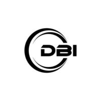 dbi Brief Logo Design im Illustration. Vektor Logo, Kalligraphie Designs zum Logo, Poster, Einladung, usw.