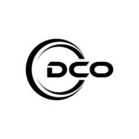 dco Brief Logo Design im Illustration. Vektor Logo, Kalligraphie Designs zum Logo, Poster, Einladung, usw.