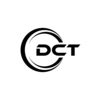 dct brev logotyp design i illustration. vektor logotyp, kalligrafi mönster för logotyp, affisch, inbjudan, etc.