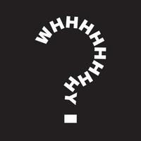 Warum Frage Wort Kennzeichen Typografie Zeichen t Hemd Design Vektor