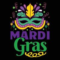 mardi gras t-shirt. vektor