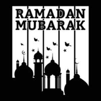 Ramadan Mubarak T-Shirt vektor