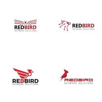 Vogel modern Logo Stil zum Technik Unternehmen vektor