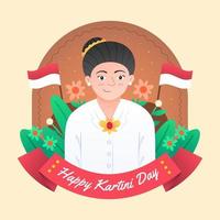 Happy Kartini Day Design vektor