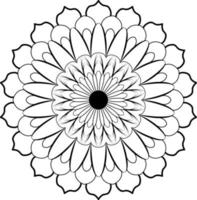 runden Muster im Arabisch Stil Mandala gestalten zum mehendi, mehndi, Tätowierung, Dekoration, dekorativ Ornament im ethnisch orientalisch Stil vektor