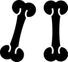 Knochen-Icon-Stil vektor
