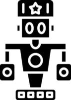militär robot ikon stil vektor