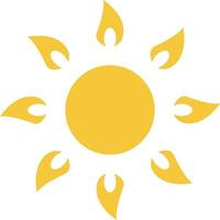 Sonne Symbol - - Vektor. einfach Element Illustration Sommer- Konzept. Sonne Symbol - - Vektor. Sommer- Konzept Vektor Illustration. auf Weiß Hintergrund