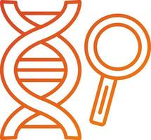 erkunden sie den dna-symbolstil vektor