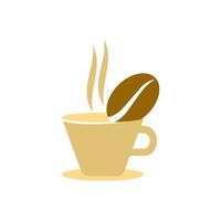 Kaffeetasse Bohnenschablone Vektor Icon Design isoliert
