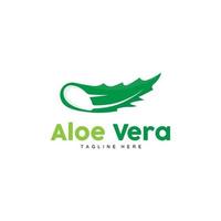 aloe vera logotyp, grön växt design, traditionell medicin och hud vård växt vektor, hår vård, symbol ikon illustration vektor