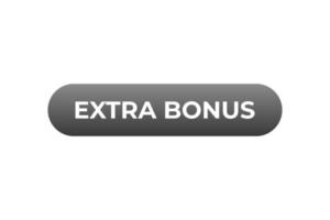extra Bonus Taste. Rede Blase, Banner Etikette extra Bonus vektor