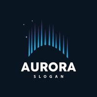 Aurora Logo, Licht Welle Vektor, Natur Landschaft Design, Produkt Marke Vorlage Illustration Symbol vektor