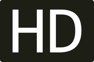 hd Symbol, hd Symbol Vektor, im modisch eben Stil isoliert auf Weiß hintergrund.hd Symbol Bild, hd Symbol Illustration vektor