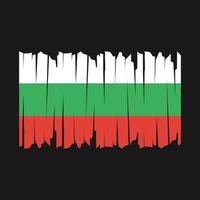 bulgarien flagga borste vektor