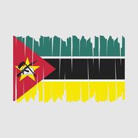 mozambique flagga borste vektor