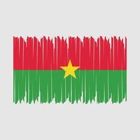 burkina faso flaggborste vektor