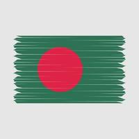 bangladesh flaggborste vektor