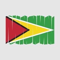 guyana flagga borsta vektor