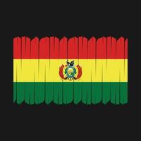 bolivia flagga borsta vektor