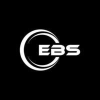 ebs brev logotyp design i illustration. vektor logotyp, kalligrafi mönster för logotyp, affisch, inbjudan, etc.