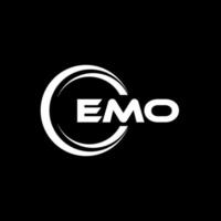 emo brev logotyp design i illustration. vektor logotyp, kalligrafi mönster för logotyp, affisch, inbjudan, etc.