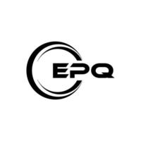 epq Brief Logo Design im Illustration. Vektor Logo, Kalligraphie Designs zum Logo, Poster, Einladung, usw.