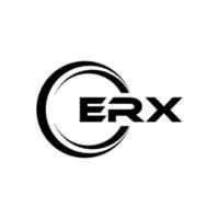 erx Brief Logo Design im Illustration. Vektor Logo, Kalligraphie Designs zum Logo, Poster, Einladung, usw.