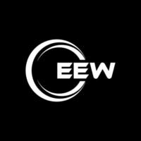 Eew-Brief-Logo-Design in Abbildung. Vektorlogo, Kalligrafie-Designs für Logo, Poster, Einladung usw. vektor