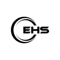ehs-Buchstaben-Logo-Design in Abbildung. Vektorlogo, Kalligrafie-Designs für Logo, Poster, Einladung usw. vektor