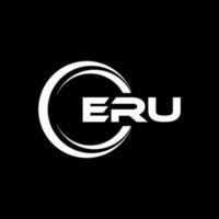 eru brev logotyp design i illustration. vektor logotyp, kalligrafi mönster för logotyp, affisch, inbjudan, etc.