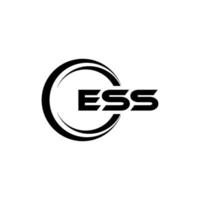 Ess-Brief-Logo-Design in Abbildung. Vektorlogo, Kalligrafie-Designs für Logo, Poster, Einladung usw. vektor
