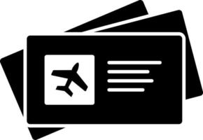 das leer Fahrkarte Flugzeug Symbol. Reise Symbol. eben Vektor Illustration. Vektor Symbol