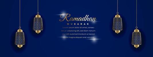 Ramadan Kareem Banner Design vektor