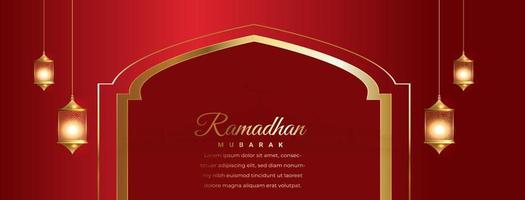 Ramadan kareem Festival Karte mit Laterne Dekoration Vektor