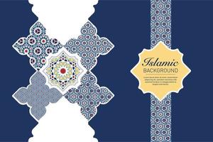 islamic arabesk design vektor bild