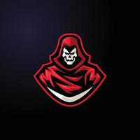 mysteriös verhüllt Maskottchen Logo zum Spielen und Unterhaltung Marken vektor