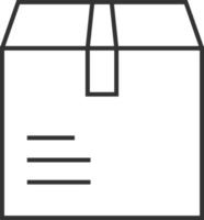 papper låda, produkt linje ikon. enkel, modern platt vektor illustration för mobil app, hemsida eller skrivbordet app på grå bakgrund