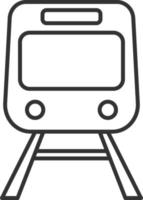 Zug, Transport Linie Symbol. einfach, modern eben Vektor Illustration zum Handy, Mobiltelefon Anwendung, Webseite oder Desktop App auf grau Hintergrund