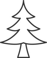 Baum, Weihnachten Linie Symbol. einfach, modern eben Vektor Illustration zum Handy, Mobiltelefon Anwendung, Webseite oder Desktop App auf grau Hintergrund