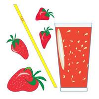 färsk tropisk juicer pressas från frukt .a mängd av färsk frukt och juicer. vektor illustration av de vegetarian meny.