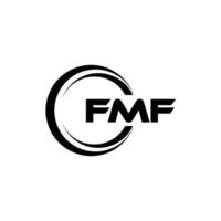 fmf Brief Logo Design im Illustration. Vektor Logo, Kalligraphie Designs zum Logo, Poster, Einladung, usw.