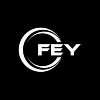 fey brev logotyp design i illustration. vektor logotyp, kalligrafi mönster för logotyp, affisch, inbjudan, etc.