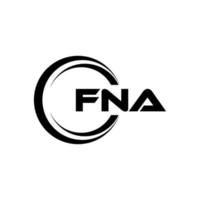 fna Brief Logo Design im Illustration. Vektor Logo, Kalligraphie Designs zum Logo, Poster, Einladung, usw.