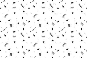 svart vit minimalistisk sömlös mönster vektor