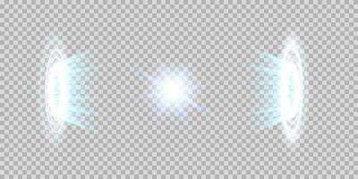 Vektor Weiß funkeln Welle abstrakt Illustration. Weiß Star Staub Weg funkelnd Partikel isoliert auf transparent Hintergrund. Magie Konzept