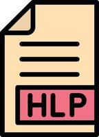 HLP-Vektor-Icon-Design-Illustration vektor