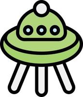 UFO-Vektor-Icon-Design-Illustration vektor