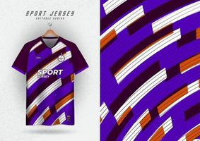 Hintergrund zum Sport Jersey Fußball Jersey Laufen Jersey Rennen Jersey lila gebogen Platz Muster vektor