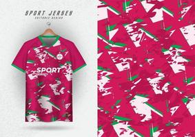 Hintergrund zum Sport Jersey Fußball Jersey Laufen Jersey Rennen Jersey Muster Rosa vektor